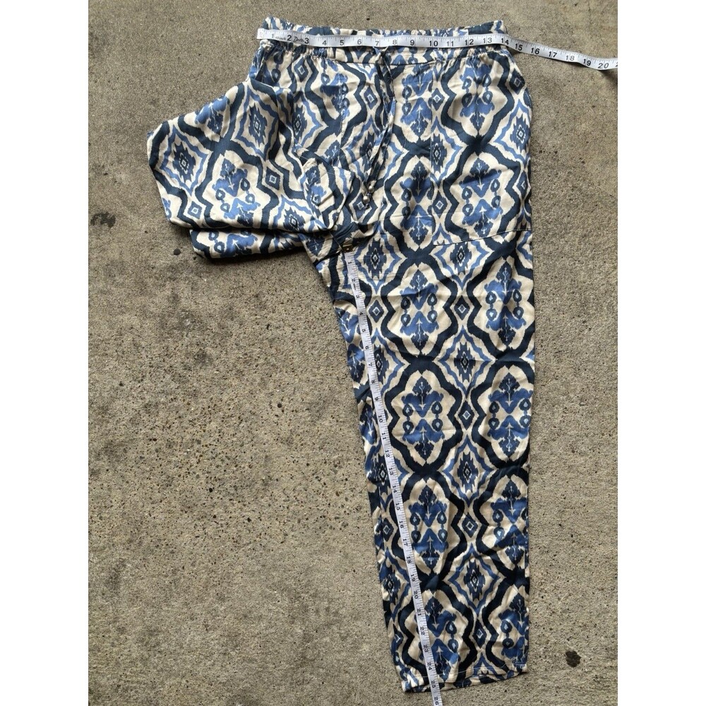 Zara Indie Ethnic Printed Trousers Adjustable Waistband Women's Size Medium - Picture 9 of 9